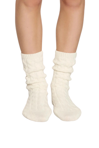 Eberjey Cozy Socks, Ivory