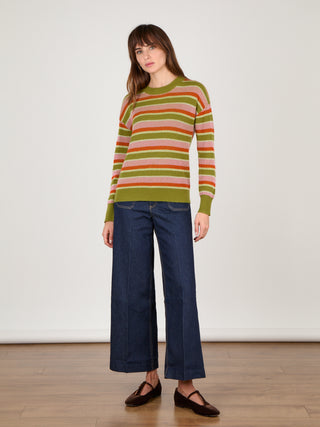 Cocoa Cashmere Jada Jumper, Fig Green