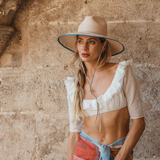 Freya Fiji Hat, Blush Teal