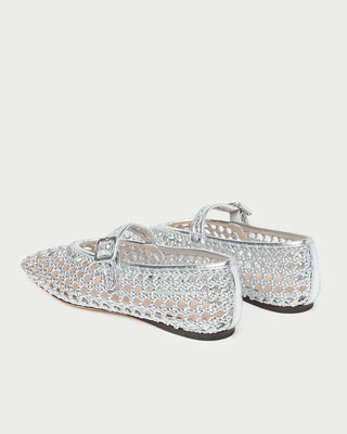 Loeffler Randall Junia Maryjane Flat, Silver