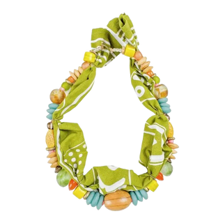 Twine & Twig Beaded Bandana Necklace, Mallorca