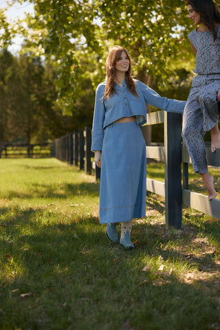 Olivia by Livro Asbury Skirt, Denim