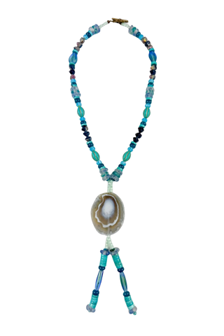 Twine & Twig Lariat Necklace, Mixed Seabreeze