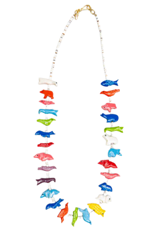 Gather Goods Long Mixed Fetish Necklace
