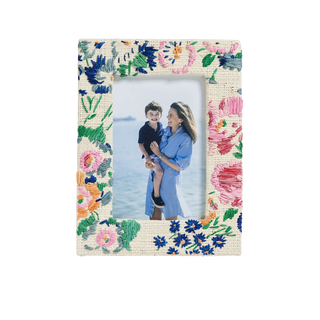 D. Porthault x Pamela Munson 4x6 Frame, New York Mille Fleurs