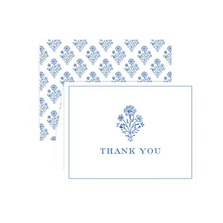 Dogwood Hill Boxed Card Thank You Set, Chinoiserie Block Print