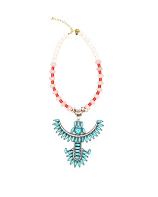 TS Gather Goods Sterling & Turquoise Firebird Necklace