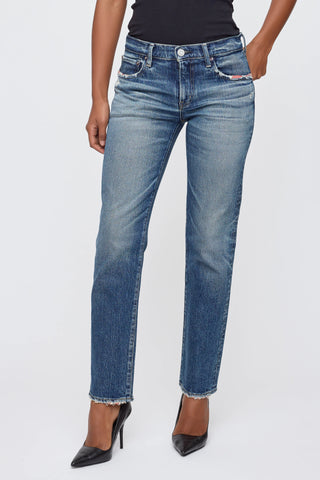 Moussy Vintage MV Ensley Slim Straight, Blue