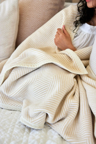 ChappyWrap Blanket, Harborview Herringbone Cream