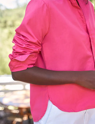 Frank & Eileen Untuckable Button-Up Shirt, Magenta