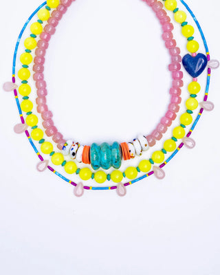 Gather Goods Spring Rose Quartz Drop Necklace