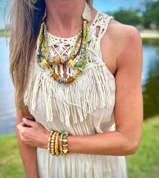 Woven Classic Necklace, Montego Bay