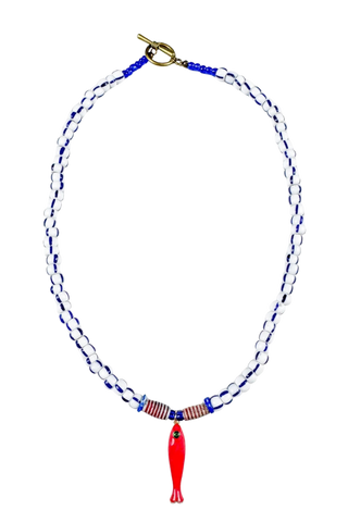 Twine & Twig Thin Fish 18" Necklace, Cape Cod
