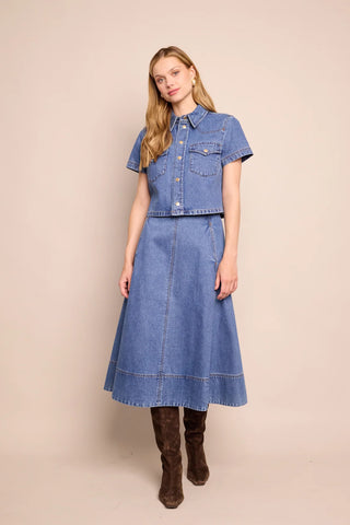 Cara Cara Aisha Skirt, Denim
