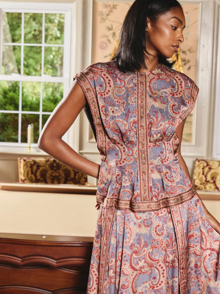 Love the Label Arden Top, Lucent Lights Print