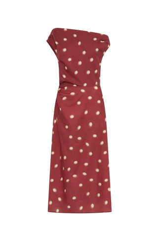 Kivari Saro Midi Dress, Brick