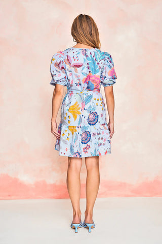 Sheridan French Blake Dress, Azure Garden Bouquet