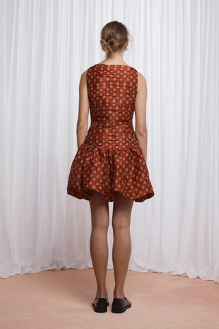 Lovaan Val Mini Dress, Auburn Rose