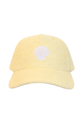 Sunshine Tienda Pastel Yellow Terry Trucker Hat