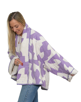 Shappy Coat, Purple Drunkard's Path