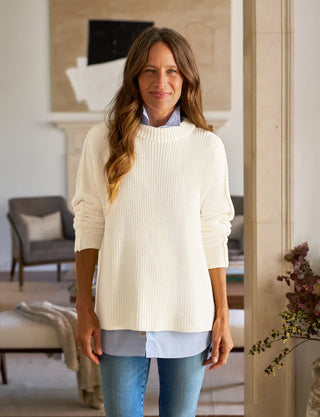 Frank & Eileen Montecito Sweater, Cream