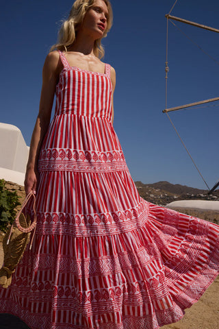 Oliphant Strappy Maxi, Santorini Red