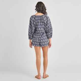 Pink Chicken Theodore Short, Navy Strawflower