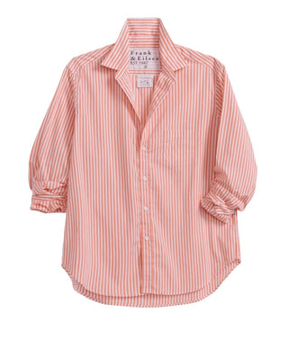 Frank & Eileen Silvio Untuckable Button-Up Shirt, Peach Stripe