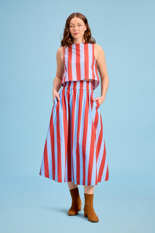 Livro Crop Top, Hearth Stripe
