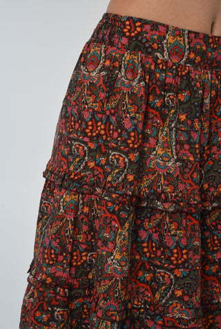 Love the Label Genevieve Maxi Skirt, Harlequin Print