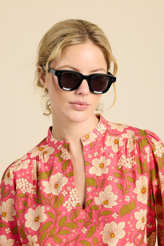 Trovata Bailey Shirt, Rancho Rose