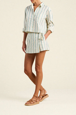 Trovata Gracia Skort, Verde Stripes