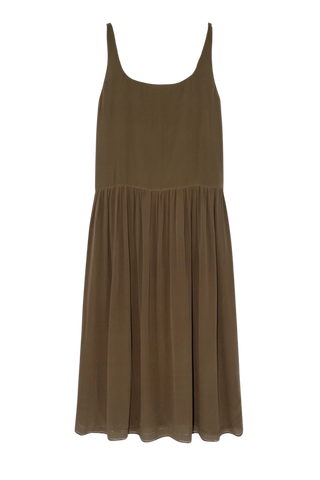 Mirth Sheridan Silk Dress, Chocolate