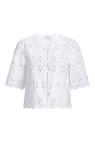 Olivia by Livro Heidi Top, White Eyelet