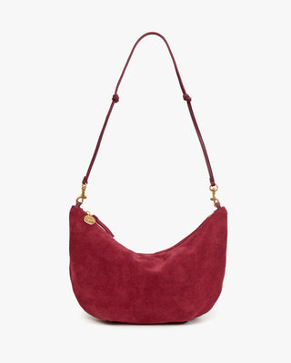 Clare V. Lune Suede Bag, Currant