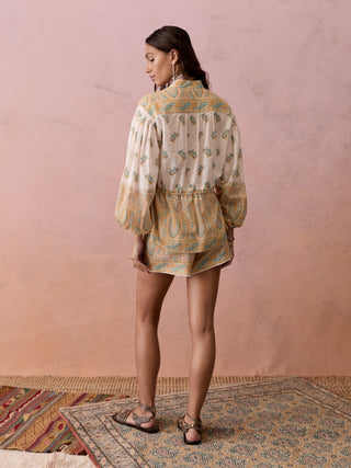 BOTEH Jardin Smock Shirt, Creme