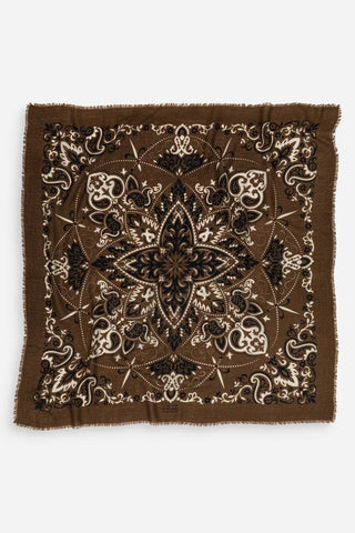 Maison Lecomte Flament Scarf, Bandana Hazelnut WC