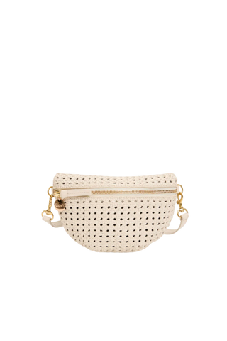 Clare V. Petite Fanny, Cream Rattan