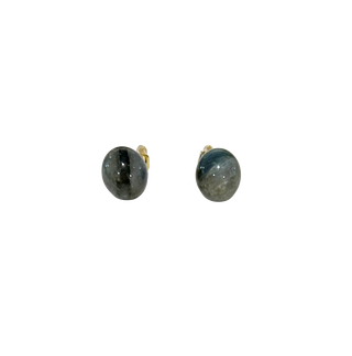 The Solis Studs, Charcoal Onyx