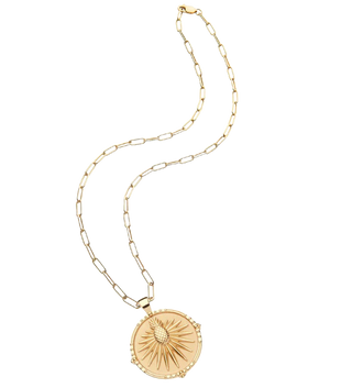 Jane Win Charleston Original Pendant Coin 18" Drawn Link