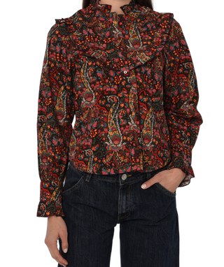 Love the Label Faylinn Top, Harlequin Print