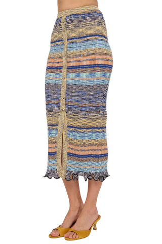 Love the Label Andrea Knit Skirt, Multi Space Dye