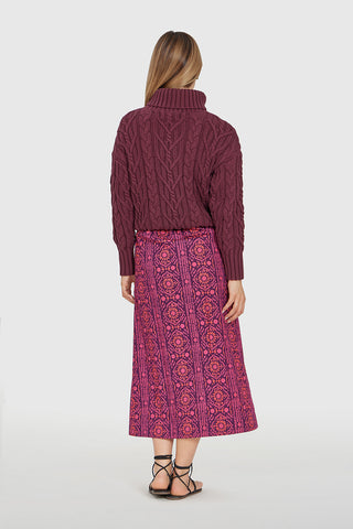Livro Scout Skirt, Mulberry Stripes