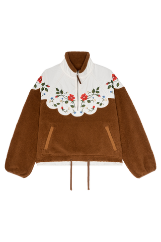 The Great The Plush Wildflower Pullover, Chestnut