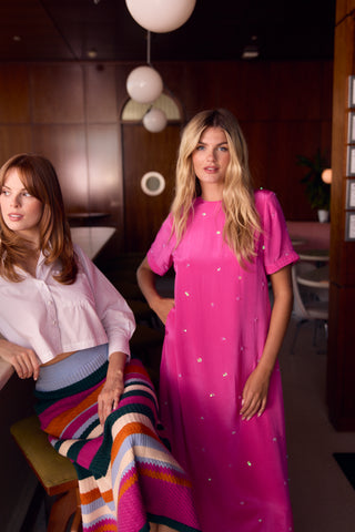 Gwenyth Dress, Dragonfruit