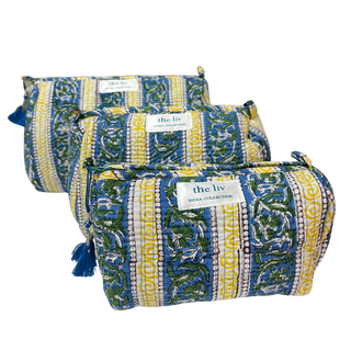 Toiletry Bag Set, Provence Stripe Floral