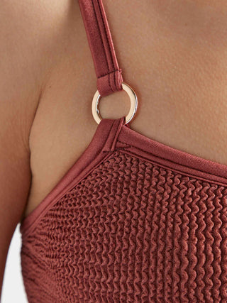 Hunza G Iris Bikini, Metallic Rosewood