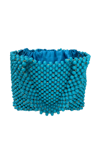 The Riviera Beaded Tote, Capri