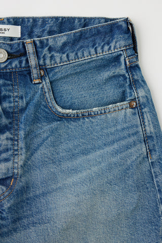 Moussy Vintage MV Natick Shorts, Blue