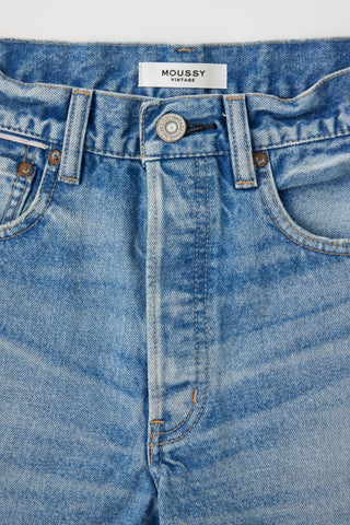 Moussy Vintage MV Troppard Shorts, Light Blue